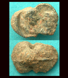 Roman Lead Seal, Two Emperors, c. 3rd-4th Cent AD